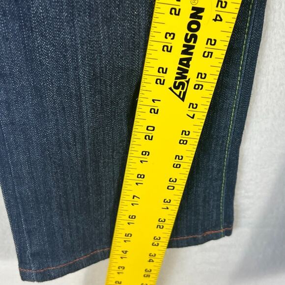 Ed Hardy X Christian Audigier Jeans Womens Size 30 Tattoo You Rhinestone Vintage - Picture 13 of 14